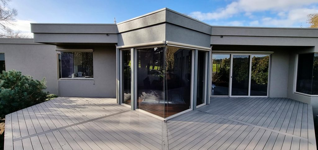 Blackburn Deck Builders Modern Home with WoodEvo Composite Deck