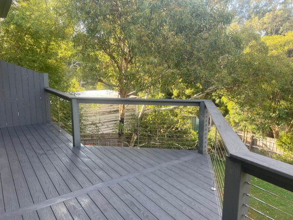 Composite Grey Deck with a View Composite Grey Deck with a View